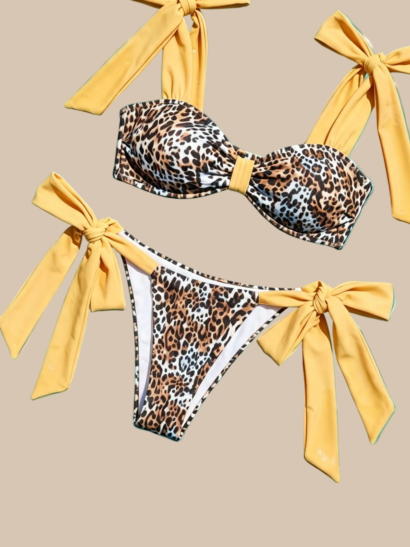 Luxe Leopard bikini bottoms