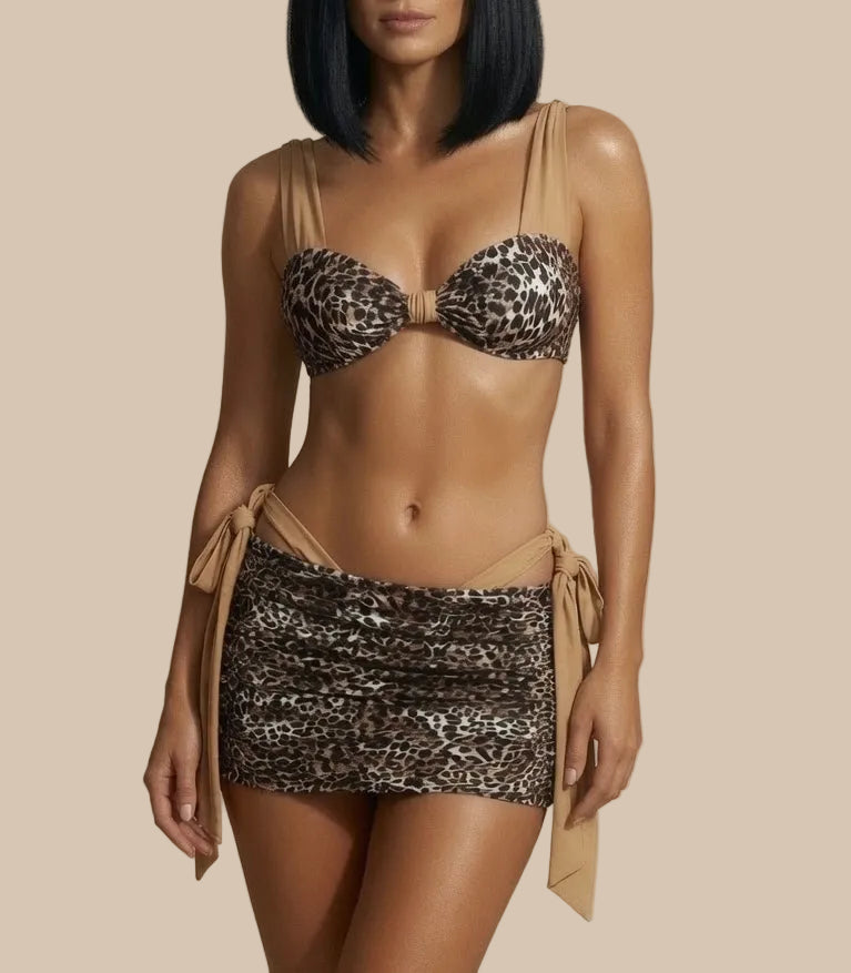 Luxe Leopard bikini set 🐆
